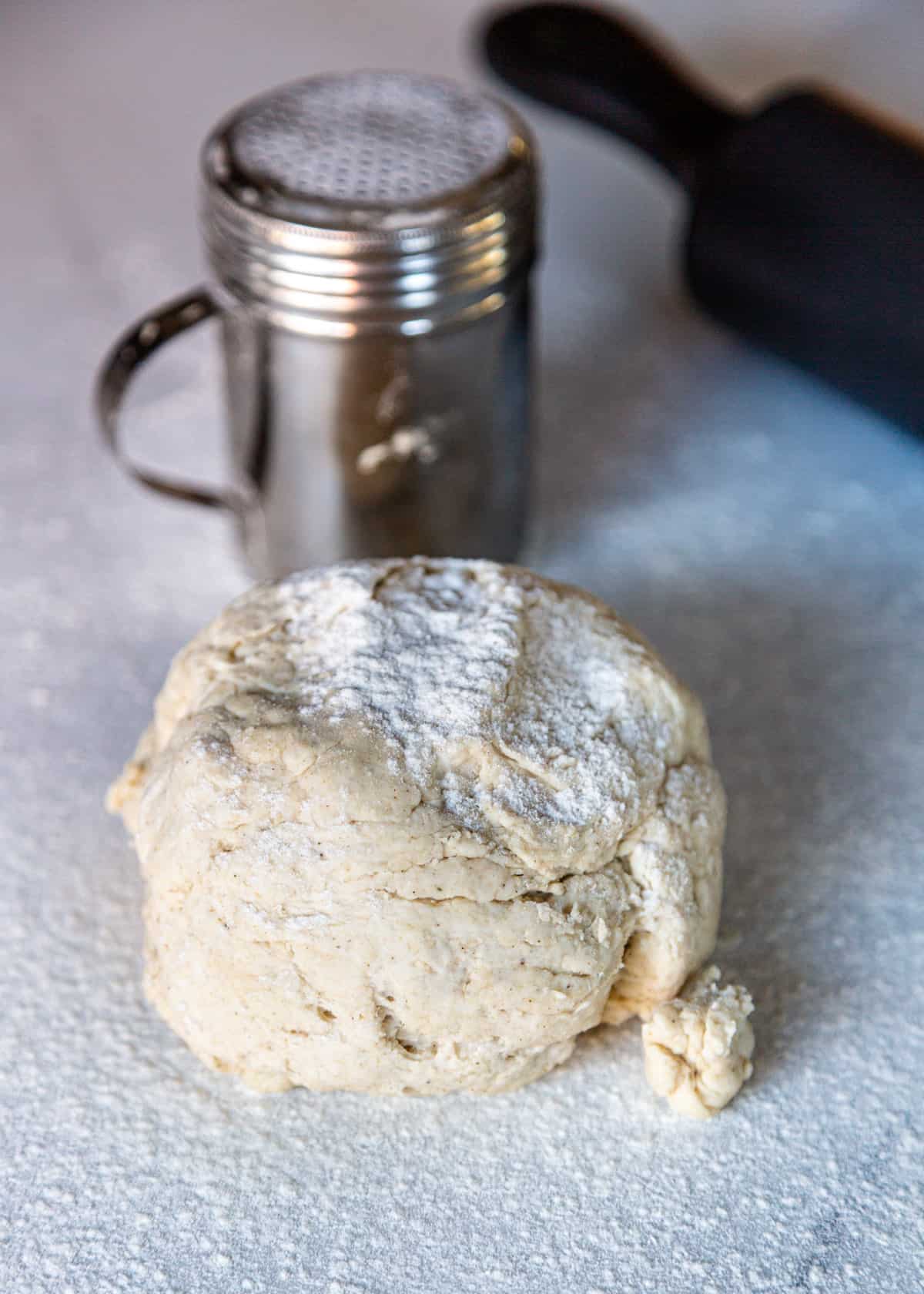 dough on counter