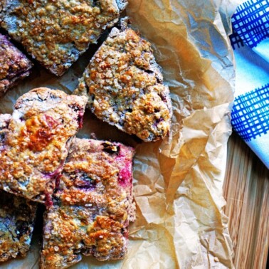 Crancherry Buttermilk and Pecan scones