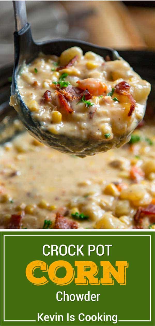 titled image of crock pot corn chowder