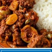 cuban picadillo with rice