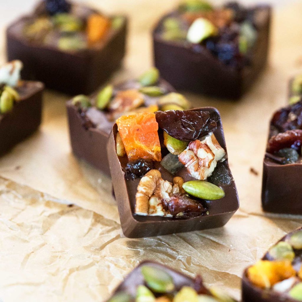 Dark Chocolate Fruit Bites