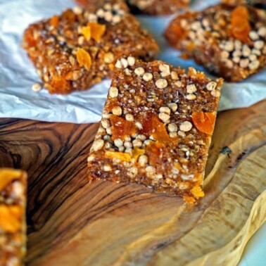 no bake apricot nut bars