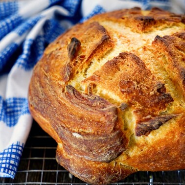 French Style Round Sourdough Bread. www.keviniscooking.com