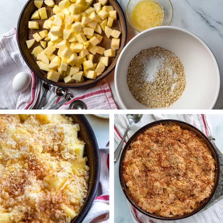 prep photo of making Gramma's Easy Apple Crisp