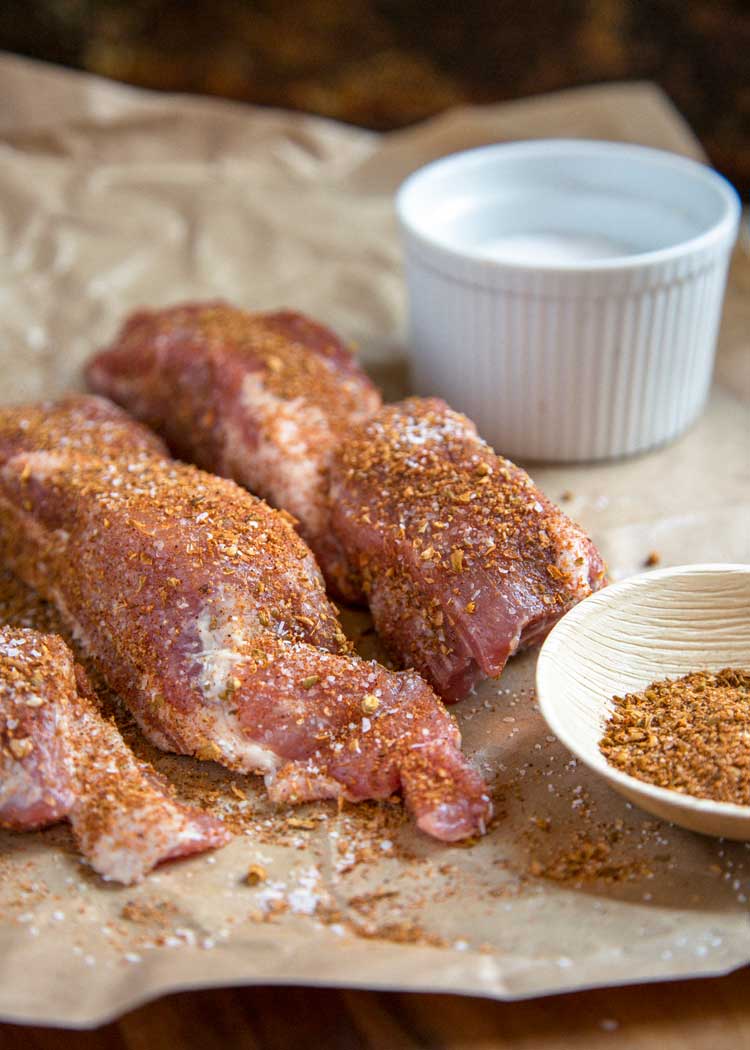Dry rubbed Grilled Country Style Ribs