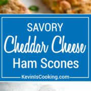 Warm, tender and flakey, these Ham and Cheese Scones make the most of any leftover holiday ham in a good way. So good!