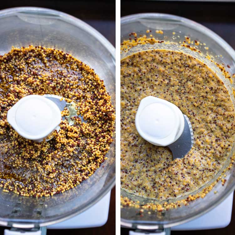 This Whole Grain Mustard is super easy to make, you know what goes in it and probably have everything in your pantry. With beer to bump up the flavor! www.keviniscooking.com