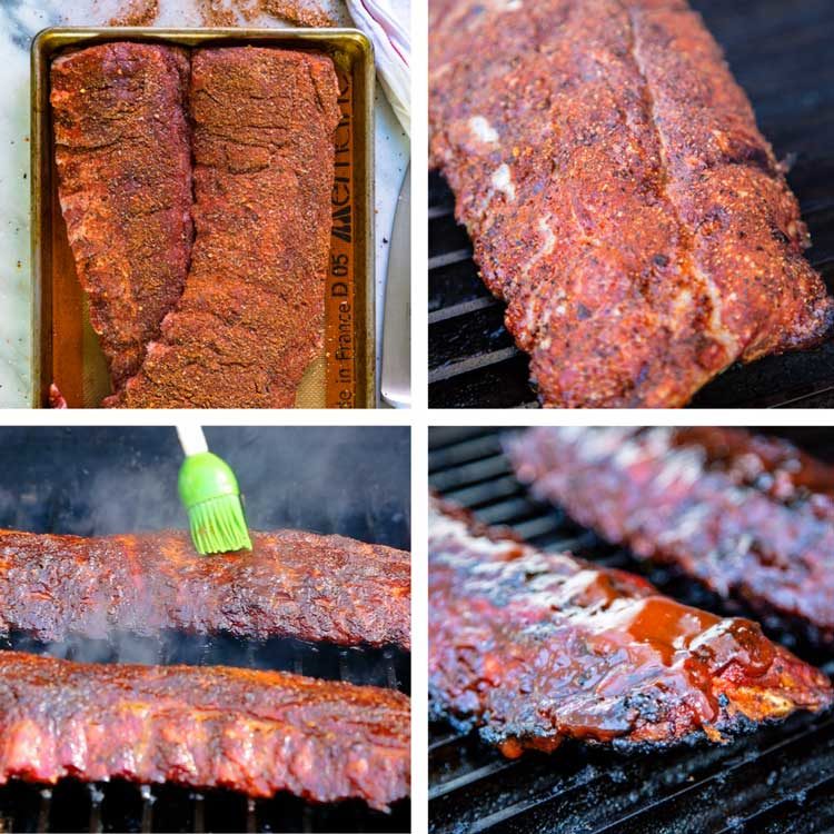 step by step process photos show how to cook baby back ribs