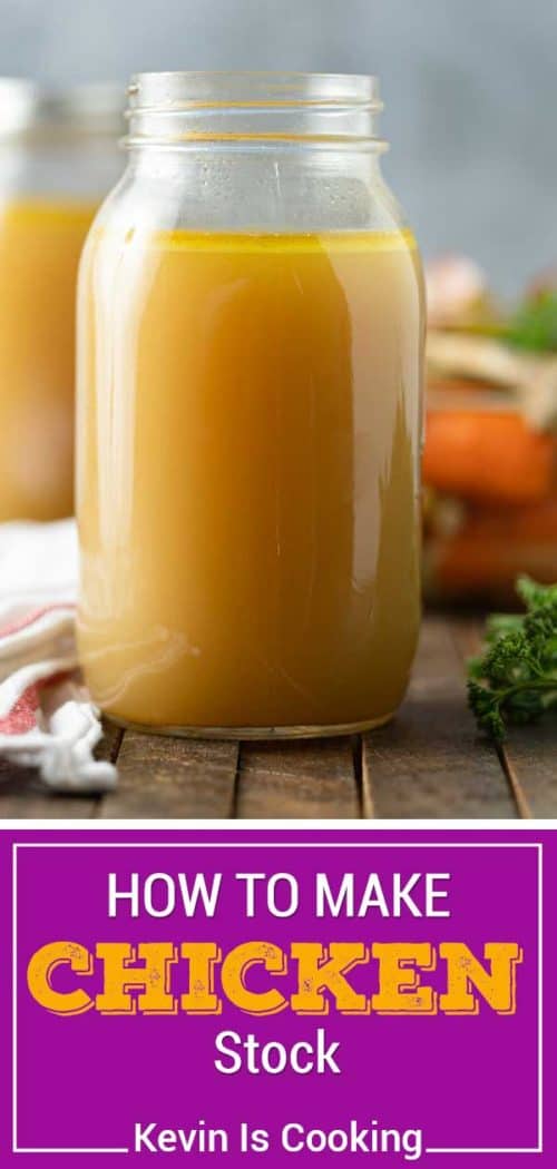 chicken broth in glass jar