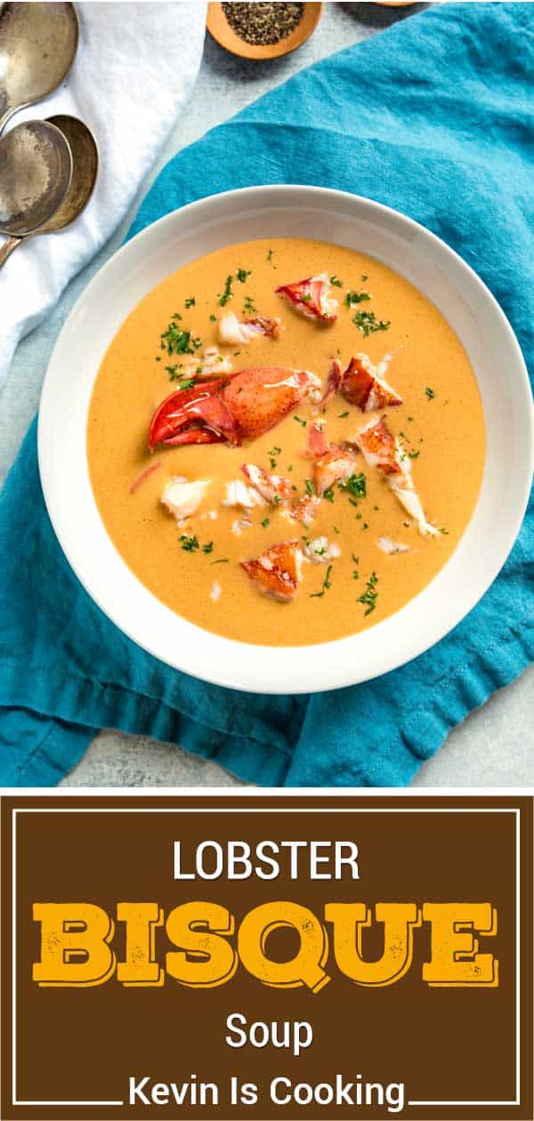 titled image: lobster bisque soup - kevin is cooking