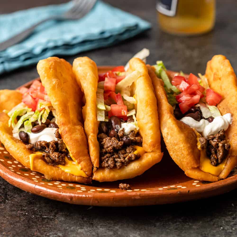 Navajo Tacos on a plate