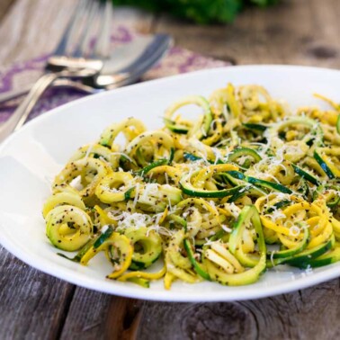 Peppercorn Romano Zoodles. www.keviniscooking.com