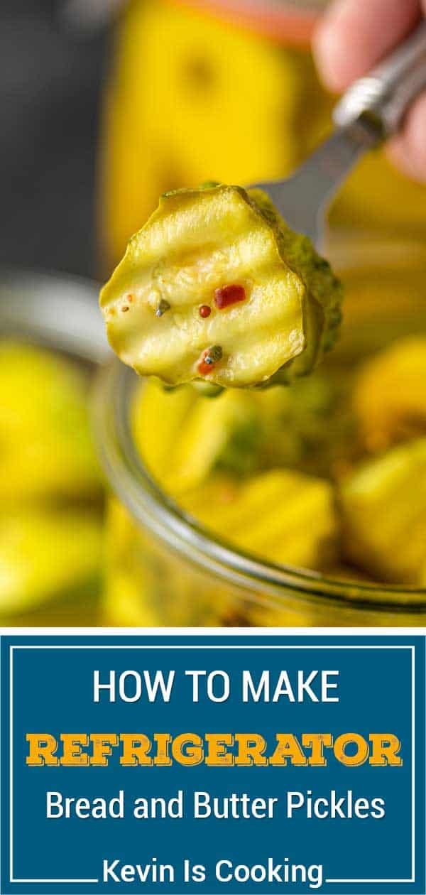 titled image (and shown): how to make refrigerator bread and butter pickles