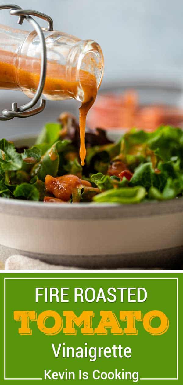 side view of a bottle of Roasted Tomato Vinaigrette 