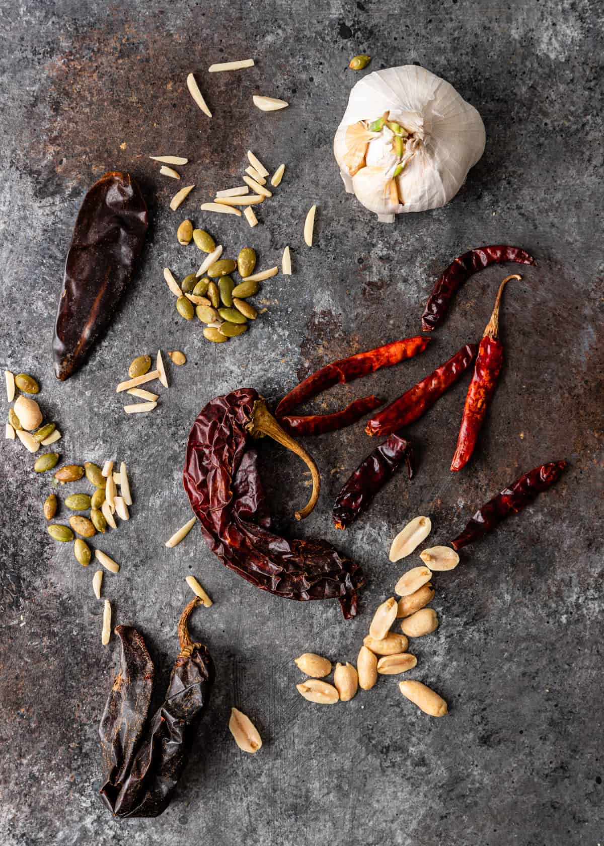 ingredients to make Salsa Macha