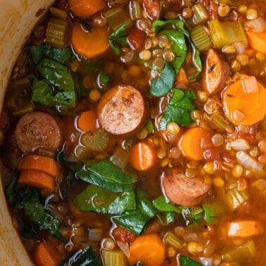 Sausage and Lentil Soup