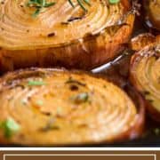 titled image of baked onion with caramelized edges