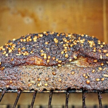 Smoked Brisket – Brined, Dry Rubbed and Cherry Wood Smoked