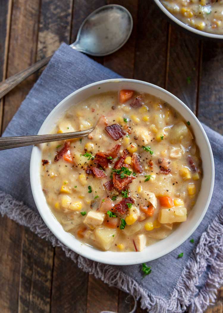 Southwest Slow Cooker Corn Chowder