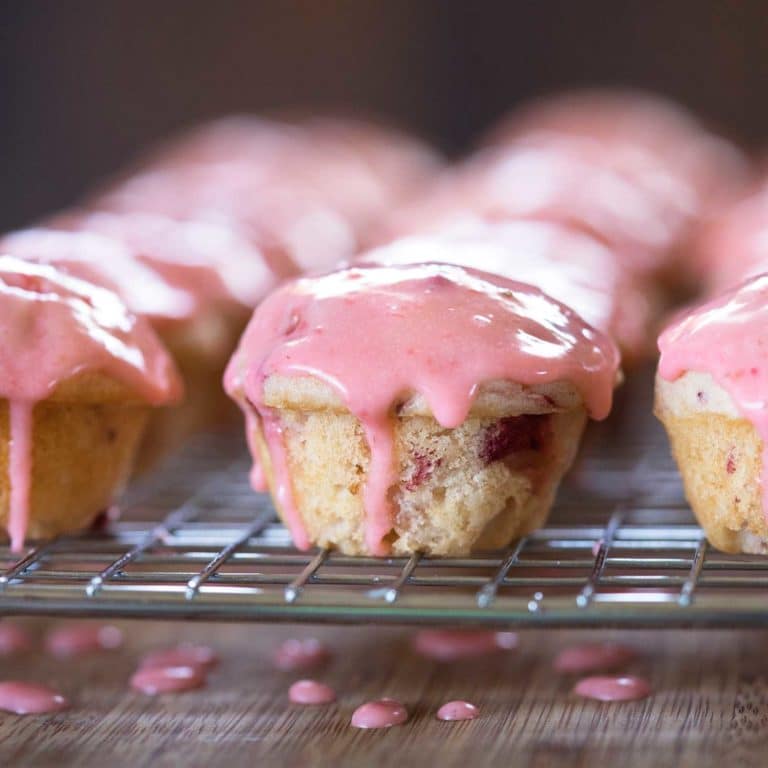 These mini glazed muffins are addictive, but in a good way. Brought these to a party and they were gone in minutes. Next time i’ll double the batch.